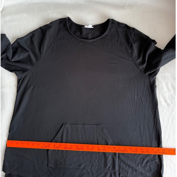 J Jill Pure Jill Women's Pima Cotton Pullover Long Sleeve Tunic Top Black 3X - Picture 8 of 11